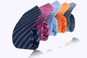 Hedvabné a polyesterové kravaty